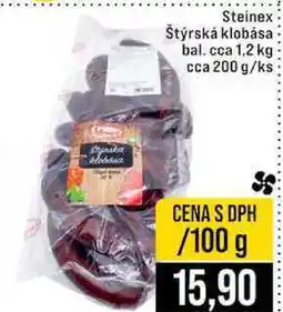 Jip Steinex Štýrská klobása bal. cca 1,2 kg cca 200 g 100g nabídka