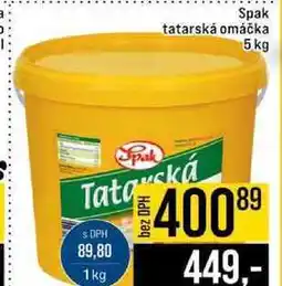Jip Spak tatarská omáčka 5 kg nabídka