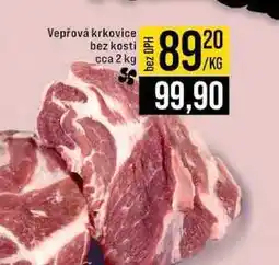 Jip Vepřová krkovice bez kosti cca 2 kg 1klg nabídka