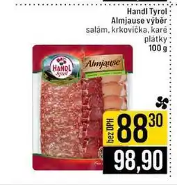 Jip Handl Tyrol Almjause výběr salám, krkovička, karé plátky 100 g nabídka