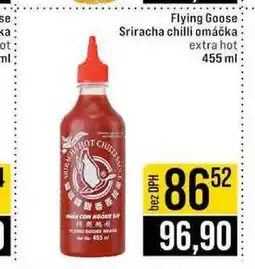 Jip Flying Goose Sriracha chilli omáčka extra hot 455 ml nabídka