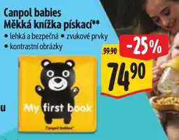Albert Canpol babies Měkká knížka pískací nabídka