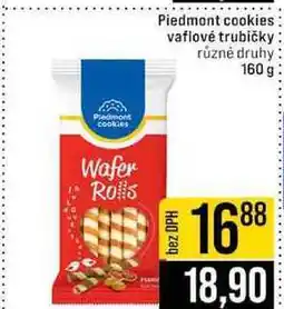 Jip Piedmont cookies vaflové trubičky různé druhy 160 g nabídka