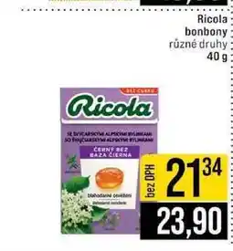 Jip Ricola bonbony různé druhy 40 g nabídka