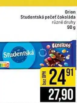Jip Orion Studentská pečeť čokoláda různé druhy 90 g nabídka