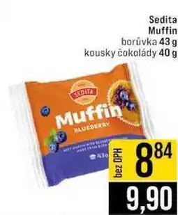 Jip Sedital Muffin borůvka 43 g kousky čokolády 40 g nabídka