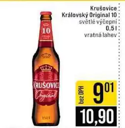 Jip Krušovice Královský Original 10 světlé výčepni 0,5l nabídka