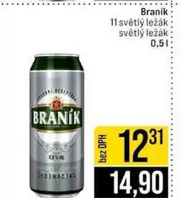Jip Branik 11 světlý ležák světlý ležák 0,5l nabídka