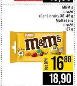 Jip M&M's dražé různé druhy 36-45 g Maltesers dražė 37 g nabídka