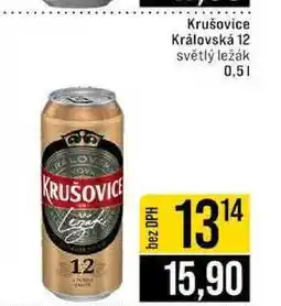 Jip Krušovice Královská 12 světlý ležák 0,5l nabídka