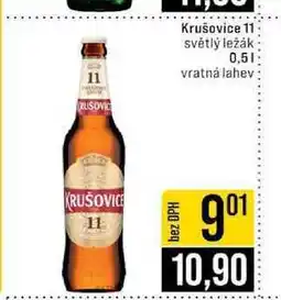 Jip Krušovice 11 světlý ležák 0,5l nabídka