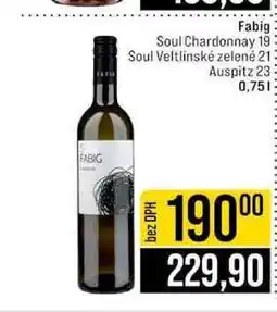 Jip Fabig Soul Chardonnay 19 Soul Veltlínské zelené 21 Auspitz 23 0,75l nabídka