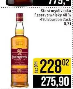 Jip Stará myslivecká Reserve whisky 40% 4YO Bourbon Cask 0,7l nabídka