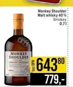 Jip Monkey Shoulder Malt whisky 40% Smokey 0.7l nabídka