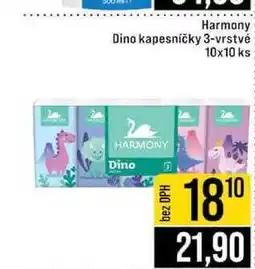 Jip Harmony Dino kapesničky 3-vrstvé 10x10 ks nabídka