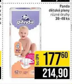 Jip Panda dětské pleny různé druhy 36-48 ks nabídka