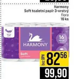 Jip Harmony Soft toaletní papir 3-vrstvý flora 16 ks nabídka