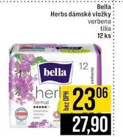 Jip Bella Herbs dámské vložky verbena tilia 12 ks nabídka