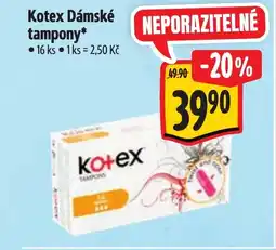Albert Kotex Dámské tampony nabídka