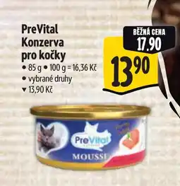 Albert PreVital Konzerva pro kočky nabídka