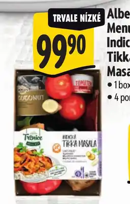 Albert Albert Menu box Indická Tikka Masala nabídka