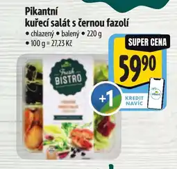 Albert Pikantní kuřecí salát s černou fazolí nabídka