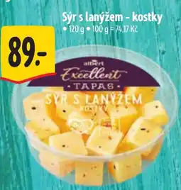 Albert Sýr s lanýžem - kostky nabídka