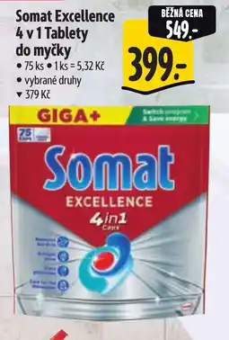 Albert Somat Excellence 4 v 1 Tablety do myčky nabídka