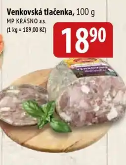 Bala Venkovská tlačenka nabídka
