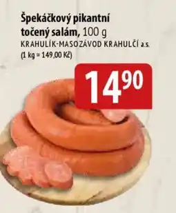 Bala Špekáčkový pikantní točený salám nabídka