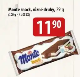 Bala Monte snack nabídka