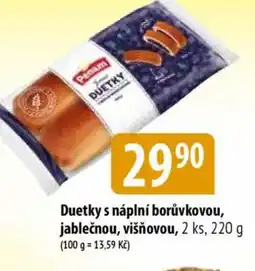 Bala Duetky s náplní borůvkovou, jablečnou, višňovou nabídka
