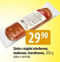 Bala Závin s náplní ořechovou, makovou, tvarohovou nabídka
