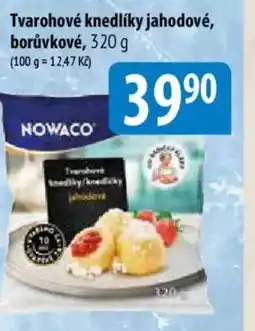 Bala NOWACO Tvarohové knedlíky jahodové, borůvkové nabídka