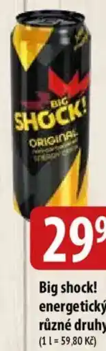 Bala Big shock! energetický nápoj nabídka