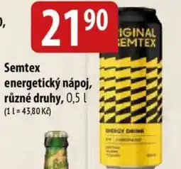 Bala Semtex energetický nápoj nabídka