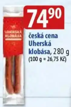 Bala Česká cena Uherská klobása nabídka