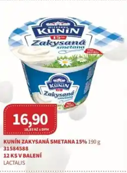Kubík potraviny Kunin zakysaná smetana 15% nabídka