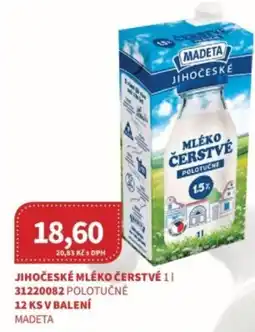 Kubík potraviny MADETA Jihočeské mléko čerstvé nabídka