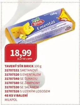 Kubík potraviny Tavený sýr Brick nabídka