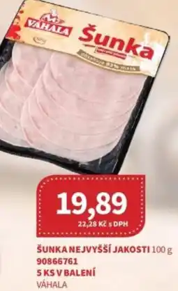 Kubík potraviny VÁHALA Šunka nejvyšší jakosti nabídka