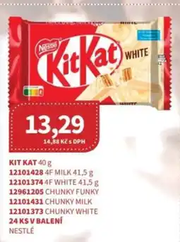 Kubík potraviny KitKat nabídka