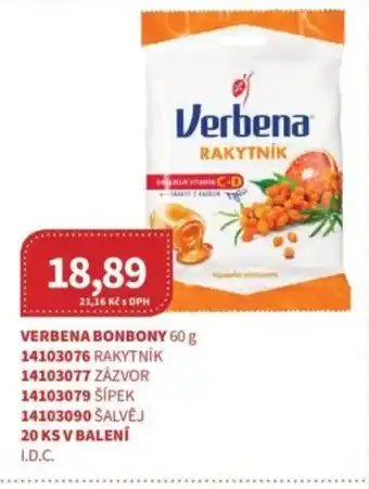 Kubík potraviny Verbena bonbony nabídka