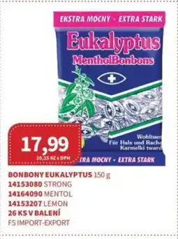 Kubík potraviny Bonbony eukalyptus nabídka
