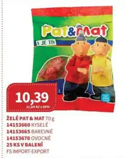 Kubík potraviny Želé Pat & Mat nabídka