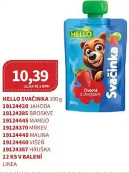 Kubík potraviny Hello svačinka nabídka