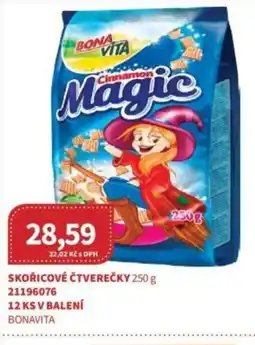 Kubík potraviny BONAVITA Skořicové čtverečky nabídka