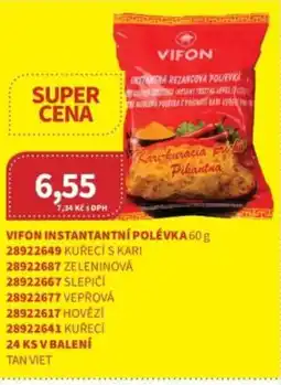 Kubík potraviny Vifon instantantní polévka nabídka