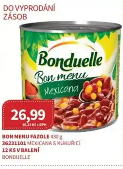 Kubík potraviny Bon menu fazole nabídka