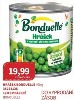 Kubík potraviny Hrášek bonduelle nabídka